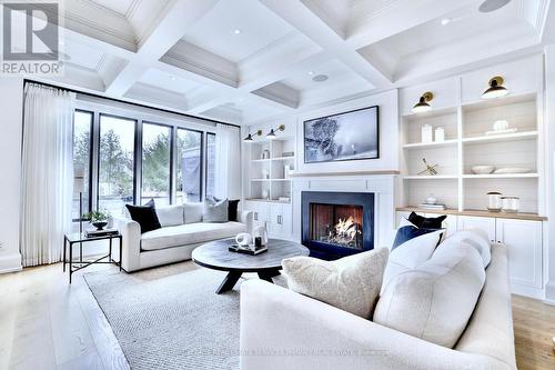 179 Douglas Avenue, Oakville, ON - Indoor Photo Showing Living Room With Fireplace