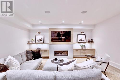 179 Douglas Avenue, Oakville, ON - Indoor Photo Showing Living Room With Fireplace