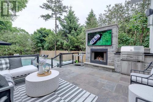 179 Douglas Avenue, Oakville, ON - Outdoor With Fireplace With Deck Patio Veranda