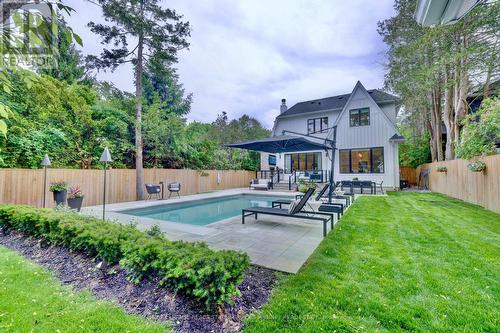 179 Douglas Avenue, Oakville, ON - Outdoor With In Ground Pool With Deck Patio Veranda With Backyard