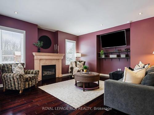 2 Mt Haven Cres, East Luther Grand Valley, ON - Indoor Photo Showing Living Room With Fireplace