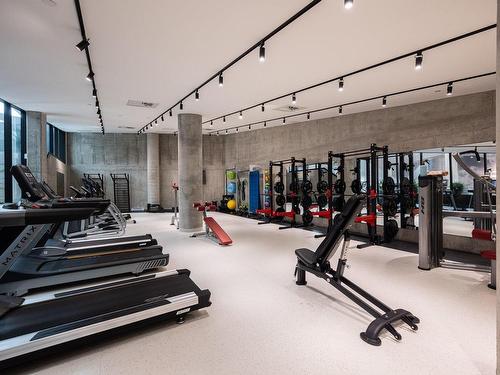 Exercise room - 702-1550 Rue Des Bassins, Montréal (Le Sud-Ouest), QC - Indoor Photo Showing Gym Room