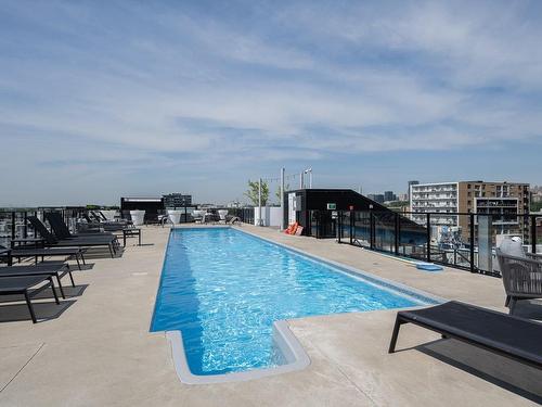 Pool - 702-1550 Rue Des Bassins, Montréal (Le Sud-Ouest), QC - Outdoor With In Ground Pool With View