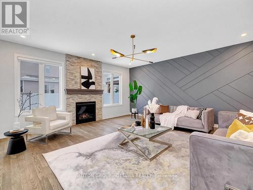 139 Celestial Grove, Ottawa, ON - Indoor Photo Showing Living Room With Fireplace