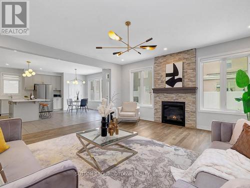 139 Celestial Grove, Ottawa, ON - Indoor Photo Showing Living Room With Fireplace