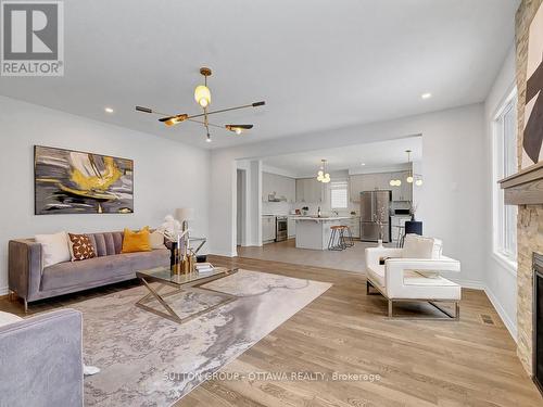 139 Celestial Grove, Ottawa, ON - Indoor Photo Showing Living Room With Fireplace