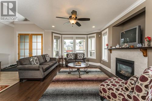 1212 Orizaba Court, Prince George, BC - Indoor Photo Showing Living Room With Fireplace