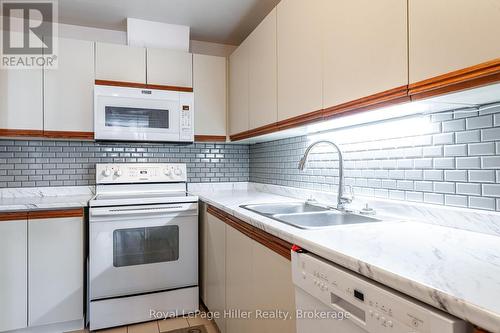 502 - 11 Cobourg Street, Stratford, ON - Indoor Photo Showing Kitchen With Double Sink