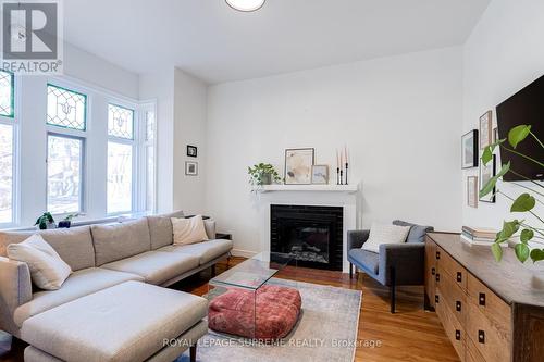 Main - 449 Annette Street, Toronto, ON - Indoor Photo Showing Living Room With Fireplace