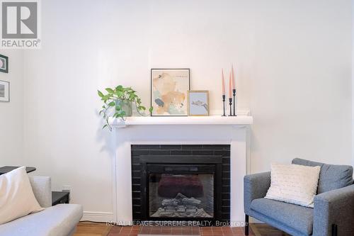 Main - 449 Annette Street, Toronto, ON - Indoor Photo Showing Living Room With Fireplace