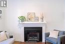 Main - 449 Annette Street, Toronto, ON  - Indoor Photo Showing Living Room With Fireplace 