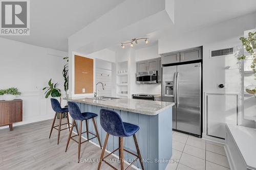 201 - 1910 Lake Shore Boulevard W, Toronto, ON - Indoor Photo Showing Kitchen With Stainless Steel Kitchen With Upgraded Kitchen