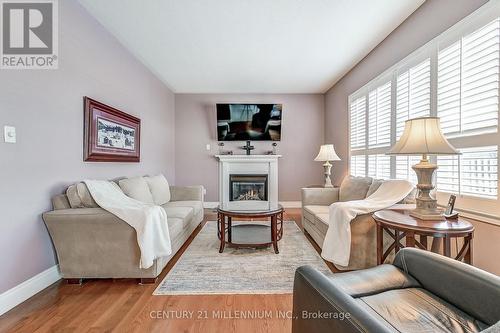 6 Collingwood Avenue, Brampton, ON - Indoor Photo Showing Living Room With Fireplace