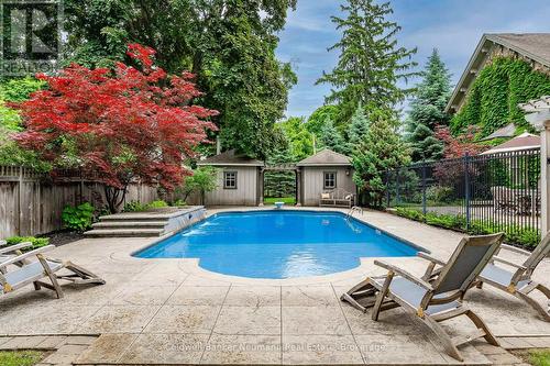 66 Grange Street, Guelph (Central East), ON - Outdoor With In Ground Pool With Backyard