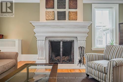 66 Grange Street, Guelph (Central East), ON - Indoor Photo Showing Living Room With Fireplace