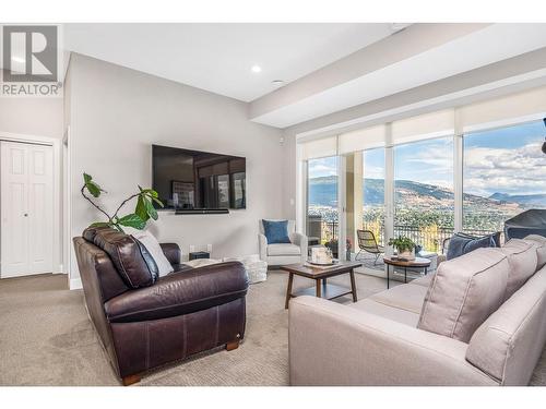 Lower level media room - 3812 Terrapin Place, Vernon, BC - Indoor Photo Showing Living Room