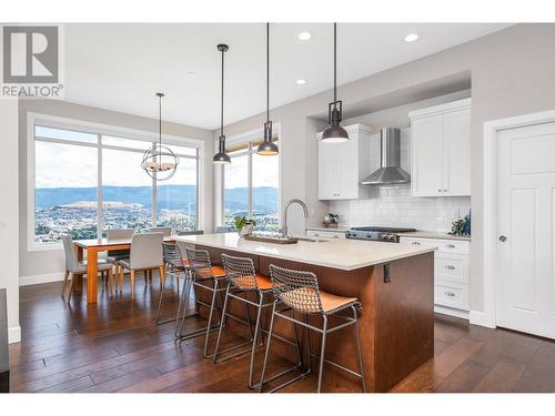 Kitchen view from living room - 3812 Terrapin Place, Vernon, BC - Indoor Photo Showing Kitchen With Upgraded Kitchen