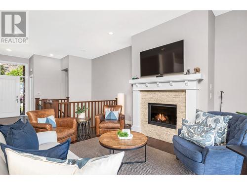 3812 Terrapin Place, Vernon, BC - Indoor Photo Showing Living Room With Fireplace