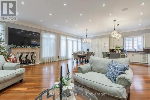 350 Via Romano Boulevard, Vaughan, ON - Indoor Photo Showing Living Room With Fireplace