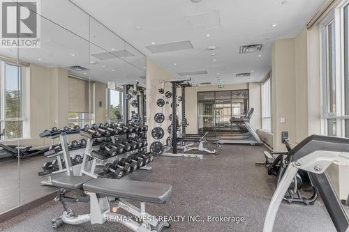 1106 - 60 Honeycrisp Crescent, Vaughan, ON - Indoor Photo Showing Gym Room