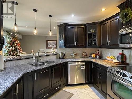 59 Fowlow Drive, Stephenville, NL - Indoor Photo Showing Kitchen With Stainless Steel Kitchen With Double Sink With Upgraded Kitchen