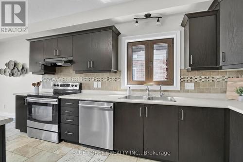 1776 Green Gables Road, London, ON - Indoor Photo Showing Kitchen With Stainless Steel Kitchen With Double Sink