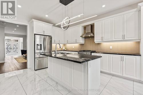 3298 Charles Fay Pass, Oakville, ON - Indoor Photo Showing Kitchen With Stainless Steel Kitchen With Upgraded Kitchen