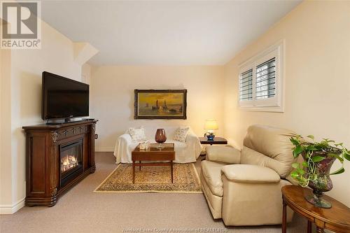 2820 Robillard, Windsor, ON - Indoor Photo Showing Living Room With Fireplace