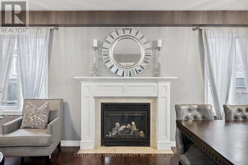 61 Stammers Drive, Ajax (Northwest Ajax), ON - Indoor Photo Showing Living Room With Fireplace