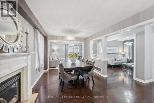 61 Stammers Drive, Ajax (Northwest Ajax), ON - Indoor Photo Showing Dining Room With Fireplace