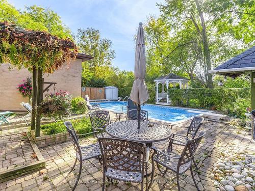 9 Norval Cres, Brampton, ON - Outdoor With In Ground Pool With Deck Patio Veranda