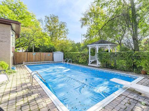 9 Norval Cres, Brampton, ON - Outdoor With In Ground Pool With Deck Patio Veranda With Backyard