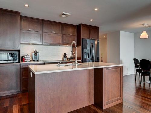 Kitchen - 801-250 Ch. De La Pointe-Sud, Montréal (Verdun/Île-Des-Soeurs), QC - Indoor Photo Showing Kitchen With Upgraded Kitchen