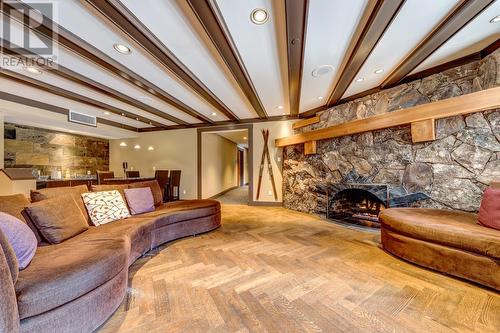 224C 2036 London Lane, Whistler, BC - Indoor Photo Showing Living Room With Fireplace