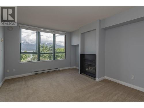 604 55 Alexander Street, Vancouver, BC - Indoor With Fireplace