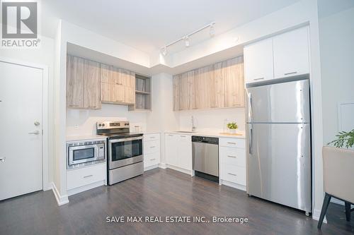 204 - 180 Veterans Drive, Brampton, ON - Indoor Photo Showing Kitchen With Stainless Steel Kitchen