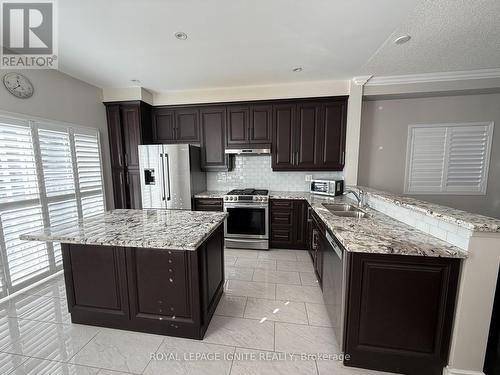 4816 Glasshill Grove, Mississauga, ON - Indoor Photo Showing Kitchen With Double Sink With Upgraded Kitchen