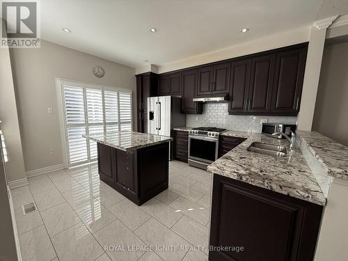 4816 Glasshill Grove, Mississauga, ON - Indoor Photo Showing Kitchen With Double Sink With Upgraded Kitchen