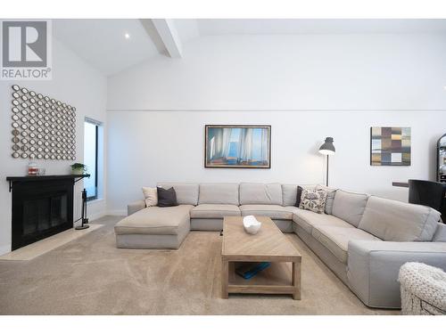 7180 Hecate Place, Vancouver, BC - Indoor Photo Showing Living Room With Fireplace