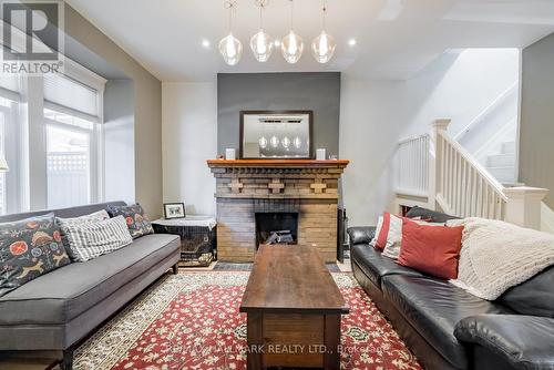 136 Monarch Park Avenue, Toronto, ON - Indoor Photo Showing Living Room With Fireplace