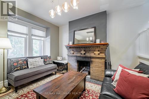 136 Monarch Park Avenue, Toronto, ON - Indoor Photo Showing Living Room With Fireplace