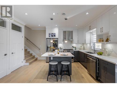 6524 Angus Drive, Vancouver, BC - Indoor Photo Showing Kitchen With Double Sink With Upgraded Kitchen