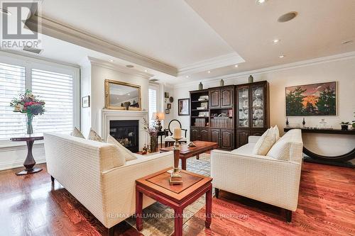 201 - 111 Forsythe Street, Oakville, ON - Indoor Photo Showing Living Room With Fireplace