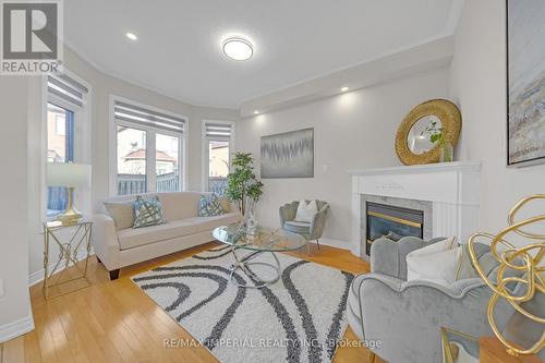 58 St Damian Avenue, Vaughan, ON - Indoor Photo Showing Living Room With Fireplace