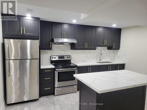 Bsmt - 31 Taverner Crescent, Ajax, ON - Indoor Photo Showing Kitchen With Double Sink