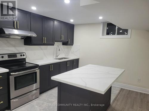 Bsmt - 31 Taverner Crescent, Ajax, ON - Indoor Photo Showing Kitchen With Double Sink