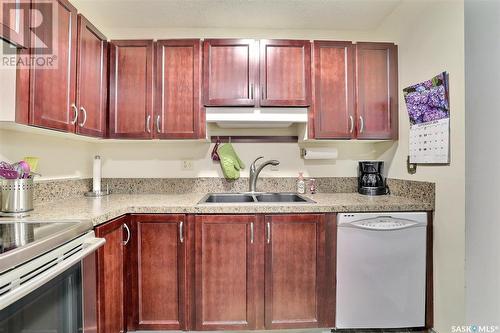 47 Laverendrye Way, Regina, SK - Indoor Photo Showing Kitchen With Double Sink