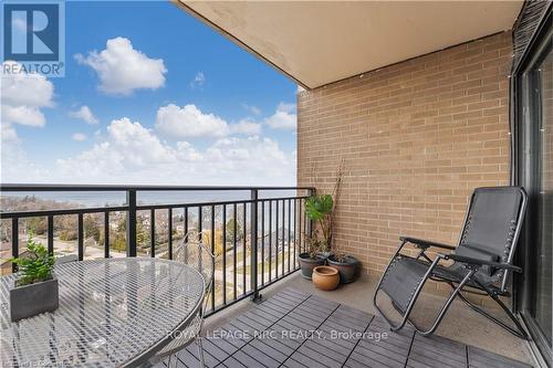 1414 - 500 Green Road, Hamilton, ON - Outdoor With Balcony With Exterior