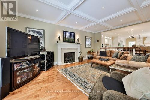 24 Raymar Place, Oakville (Old Oakville), ON - Indoor Photo Showing Living Room With Fireplace