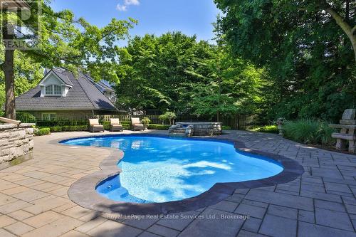 24 Raymar Place, Oakville (Old Oakville), ON - Outdoor With In Ground Pool With Backyard